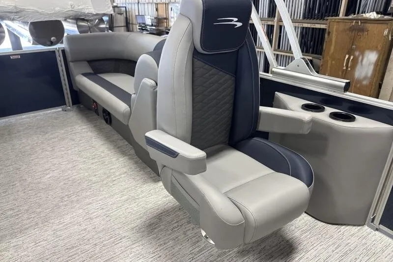 Slide: The Image of 2026 Bennington 22 SSRSE boat interior with stylish seating and elegant design. - 20