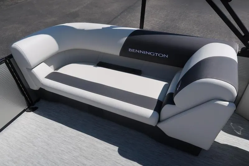 Slide: The Image of 2026 Bennington S Quad Bench 22 SSR with sleek, modern seating design. - 16