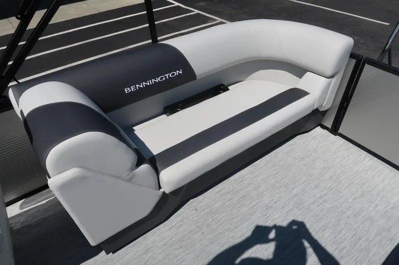 Slide: The Image of 2026 Bennington S Quad Bench 22 SSR with sleek, modern seating design. - 19