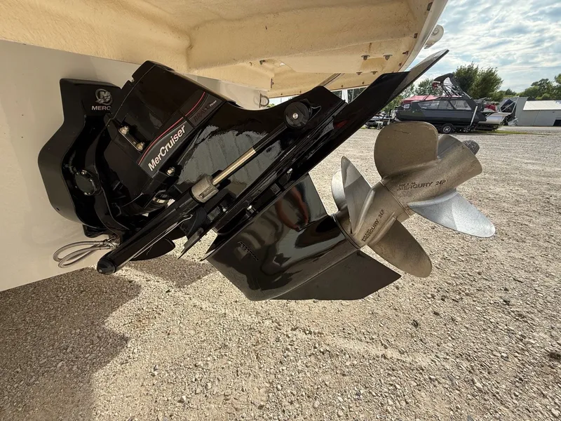 Slide: The Image of 2012 Crownline 225 SS boat with MerCruiser Bravo Three outdrive and propeller. - 6