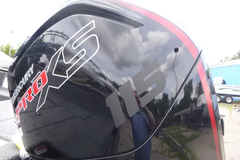 Slide: The Image of Mercury Pro XS 115 engine on 2026 Tracker Pro Guide V-175 Combo boat. - 14