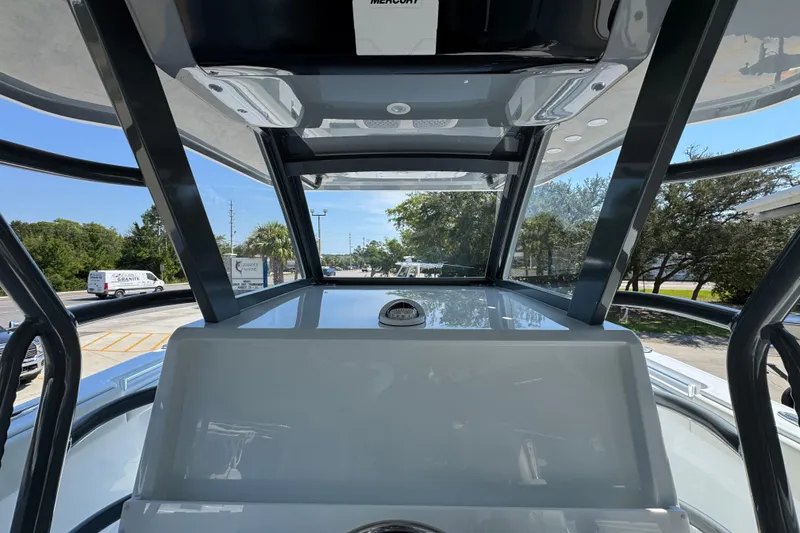 Slide: The Image of 2026 Invincible 40 Catamaran interior view with modern design and sleek structure. - 30