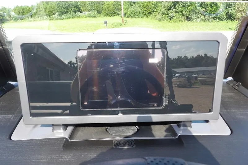 Slide: The Image of Dashboard of 2026 Bennington M Swingback 24 MSB with touchscreen display. - 24