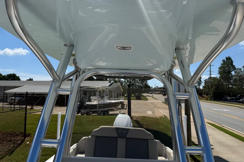 Slide: The Image of 2026 Key West 239 FS boat with sleek T-top design and comfortable seating. - 34