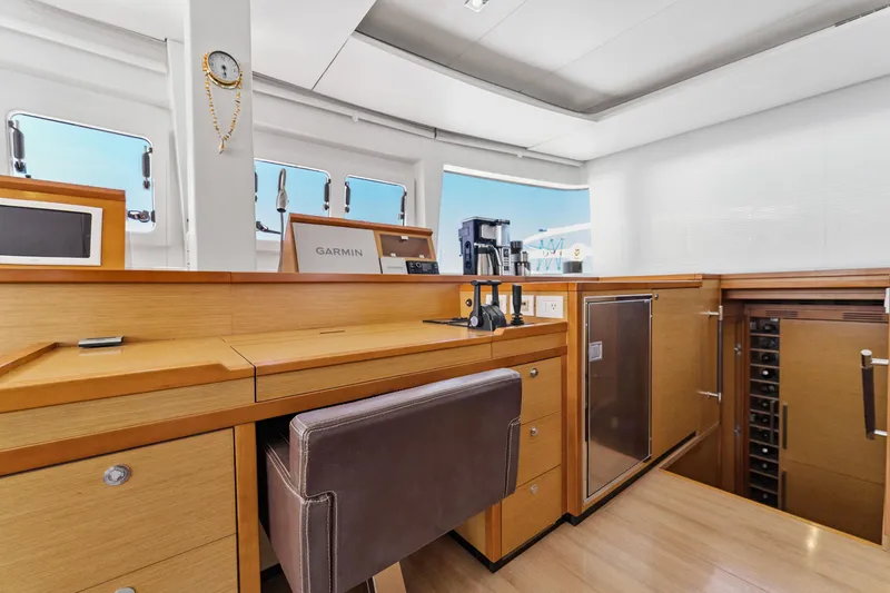 Slide: The Image of Luxurious interior of 2012 Lagoon 560 yacht with navigation equipment and modern amenities. - 69