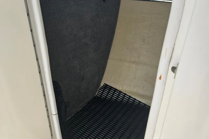 Slide: The Image of Interior view of 2011 Monterey 244FS boat storage compartment. - 17