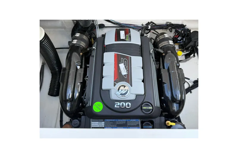 Slide: The Image of Engine of 2025 Bayliner V20i boat, showcasing powerful design and components. - 7