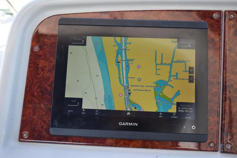 Slide: The Image of Garmin navigation system on 2005 Formula 37 PC boat. - 15