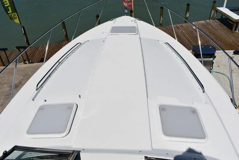 Slide: The Image of 2005 Formula 37 PC boat deck with hatches and railings. - 22