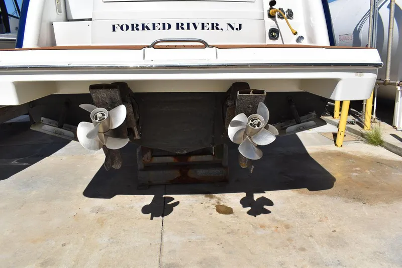 Slide: The Image of 2005 Formula 37 PC boat stern with dual propellers, Forked River, NJ. - 3