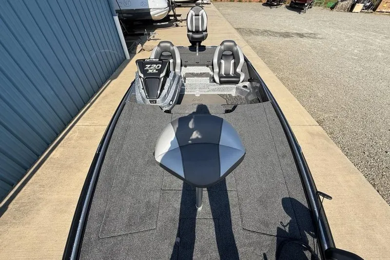 Slide: The Image of 2026 Nitro Z20 XL Pro fishing boat with sleek seating and spacious deck. - 21