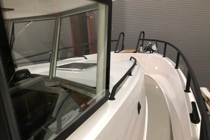 Slide: The Image of Bathroom interior of 2019 Sargo 36 Explorer with wooden accents and modern fixtures. - 15