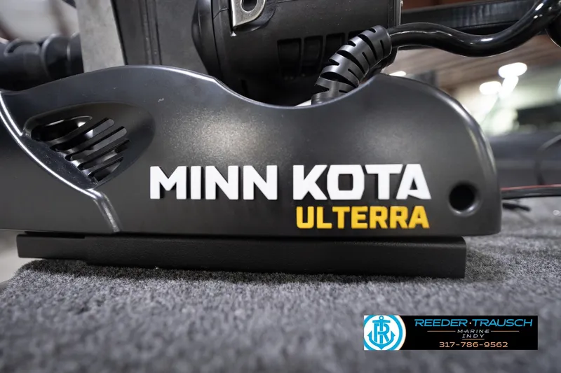 Slide: The Image of Minn Kota Ulterra motor on 2026 Lund 1775 Impact XS boat, Reeder-Trausch Marine. - 58