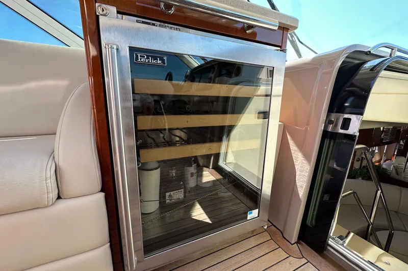 Slide: The Image of Luxury yacht interior with Perlick fridge on 2009 Sea Ray 60 Sundancer. - 11