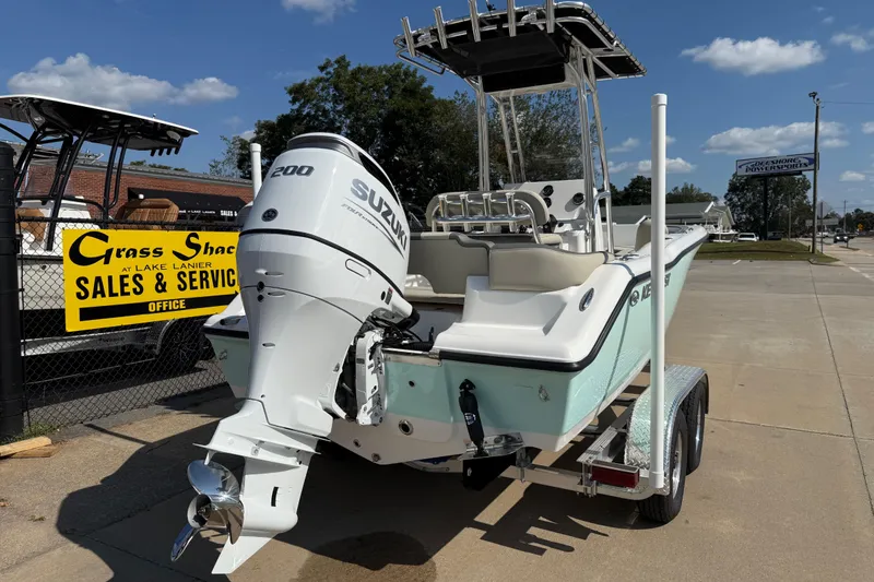 Slide: The Image of 2026 Key West 203 FS boat with Suzuki 200 engine at sales lot. - 5