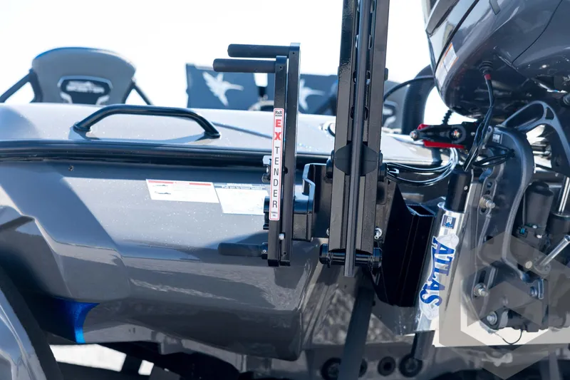 Slide: The Image of 2026 Skeeter FXR21 Apex boat with extender and Atlas hydraulic system. - 24