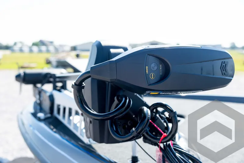 Slide: The Image of 2026 Skeeter FXR21 Apex boat motor close-up, showcasing advanced design and technology. - 31