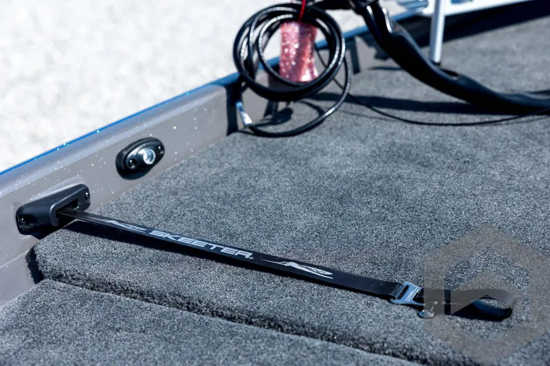 Slide: The Image of 2026 Skeeter FXR21 Apex boat deck with strap and wiring details. - 40