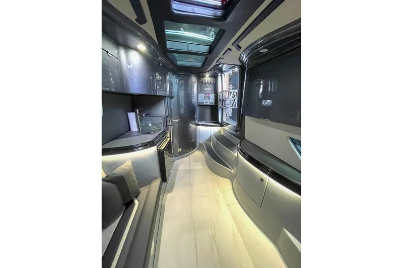 Slide: The Image of Luxurious interior of 2022 MTI V50 with sleek design and modern amenities. - 8