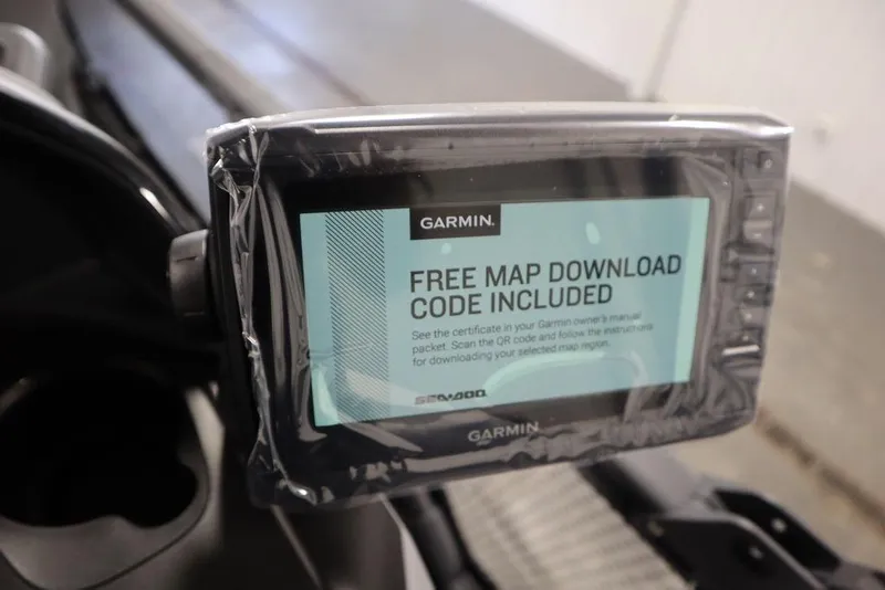Slide: The Image of Garmin GPS on 2024 Sea-Doo Switch® 21 Sport/Cruise, featuring free map download code. - 30