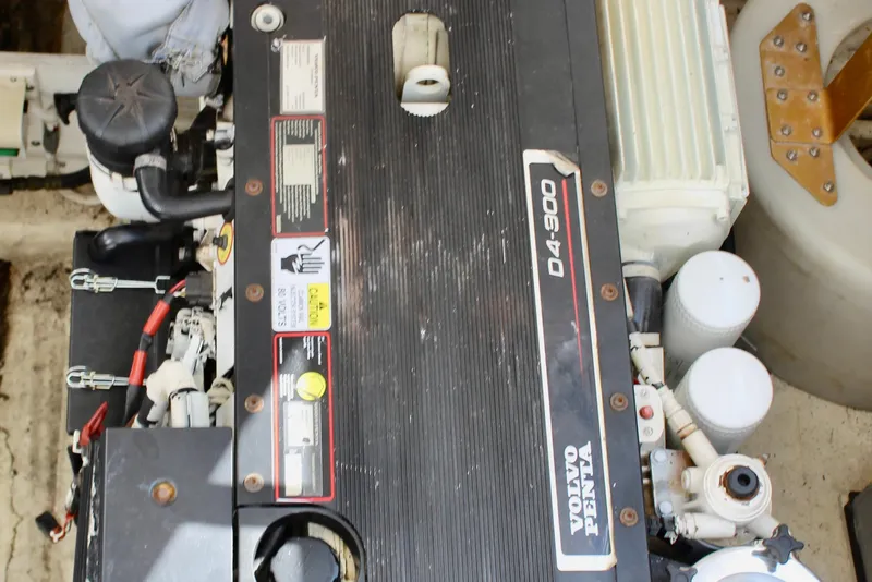 Slide: The Image of Engine compartment of a 2008 Tiara Yachts 3500 Sovran with Volvo Penta D4-300 engine. - 49