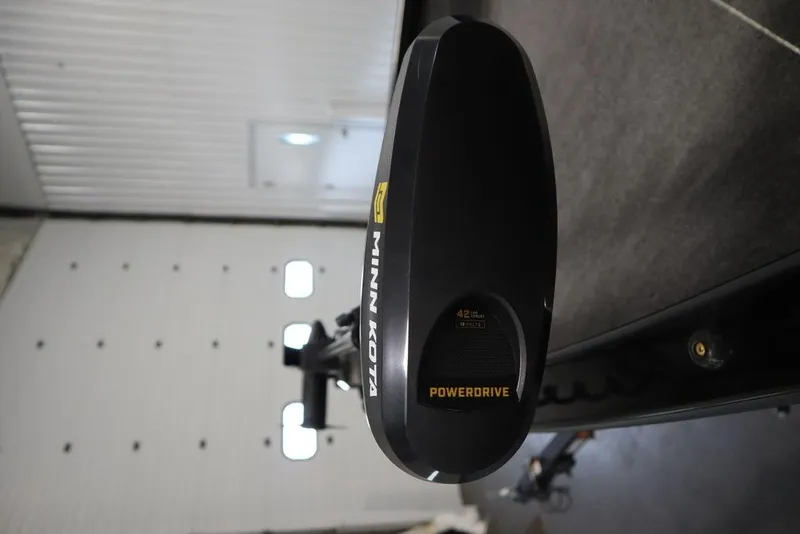 Slide: The Image of Minn Kota PowerDrive motor on 2023 Tracker Pro Guide V-16 WT boat. - 15