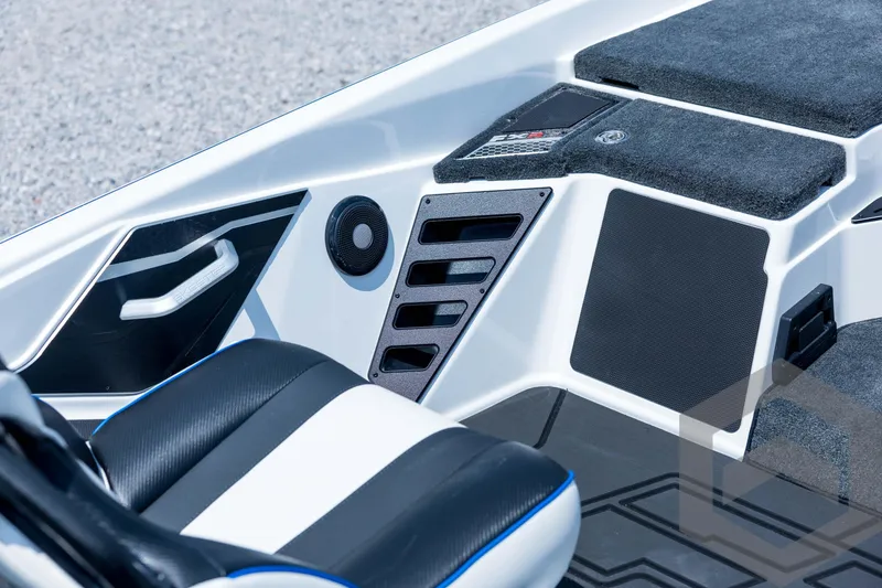 Slide: The Image of 2026 Skeeter FXR21 FLEX boat interior with sleek seating and modern design features. - 16