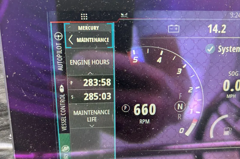 Slide: The Image of Luxurious interior of 2017 Formula 37 Performance Cruiser with plush seating and elegant wood table. - 42