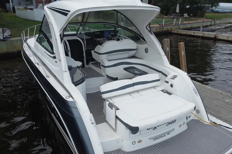 Slide: The Image of Overhead view of a 2017 Formula 37 Performance Cruiser on water. - 7