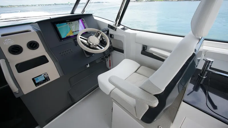 Slide: The Image of Modern helm of 2025 Nimbus Weekender 11 #60 with sleek design and advanced navigation system. - 4