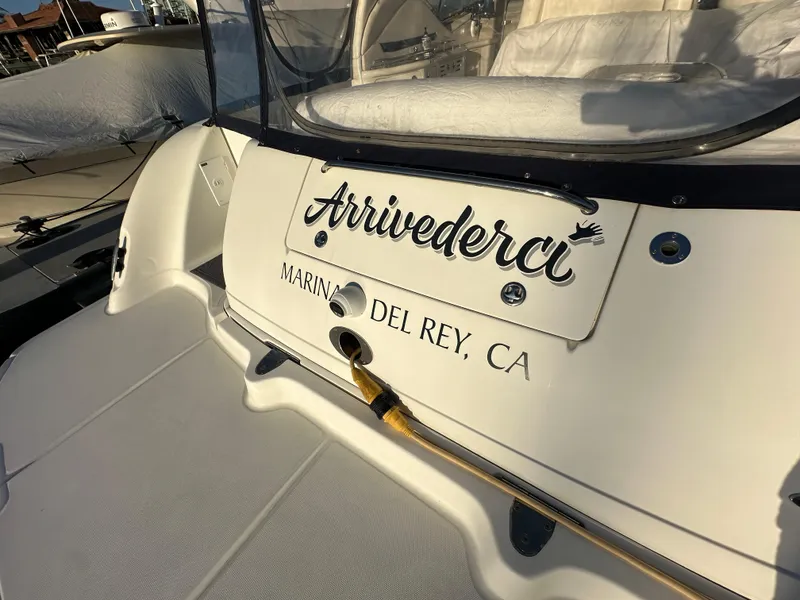 Slide: The Image of Sea Ray 420 Sundancer 2005 boat named "Arrivederci" in Marina del Rey, CA. - 15