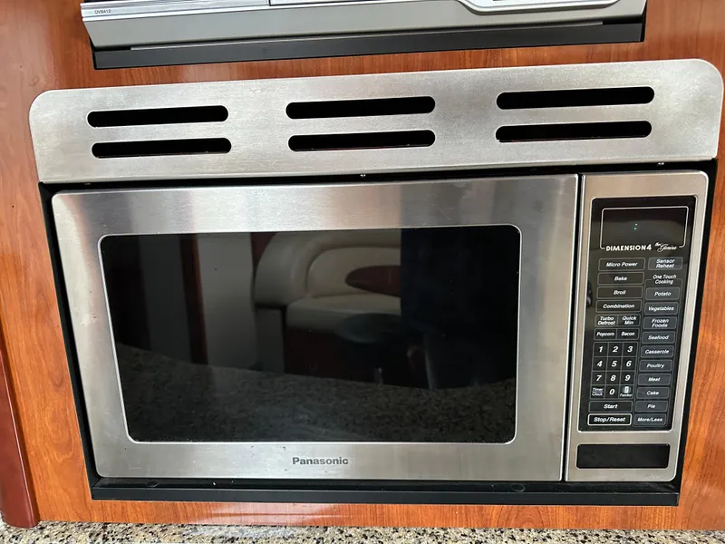Slide: The Image of Panasonic microwave in 2005 Sea Ray 420 Sundancer yacht kitchen. - 39