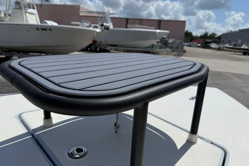 Slide: The Image of 2026 Maverick 17HPX-S boat platform detail under sunny skies. - 3