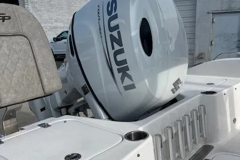 Slide: The Image of 2023 Sea Pro 199 Deep V Center Console with Suzuki outboard motor. - 4