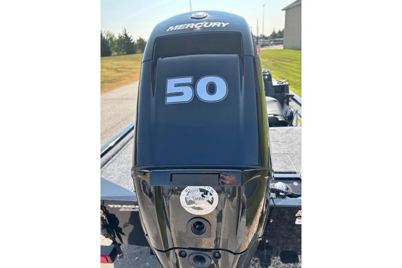 Slide: The Image of 2026 Tracker Pro 170 boat with Mercury 50 horsepower outboard motor. - 4