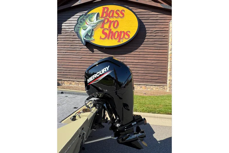 Slide: The Image of 2026 Tracker Pro Team 175 Crappie Edition boat with Mercury engine at Bass Pro Shops. - 5