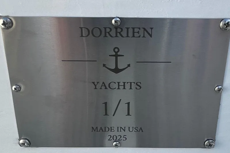 Slide: The Image of 2025 DORRIEN YACHTS 160T 1/1 plaque, made in USA, featuring anchor design. - 17