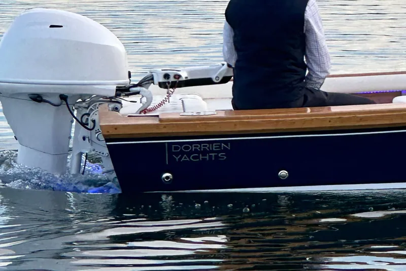 Slide: The Image of Luxury Dorrien Yachts 160T 1/1, 2025 model, cruising on calm waters. - 3