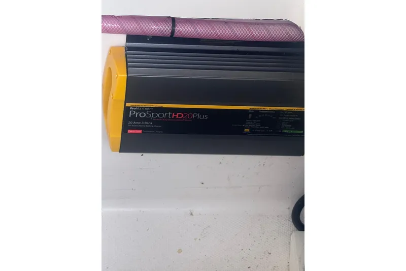 Slide: The Image of ProMariner ProSport HD20 Plus charger in 2023 Aquasport 2500 Center Console boat. - 34