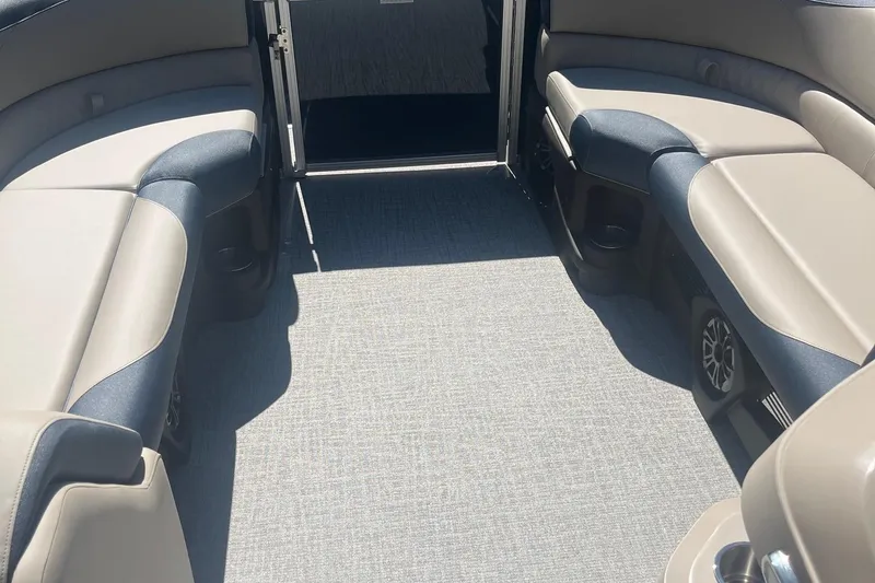 Slide: The Image of 2026 Avalon 21 LSZ Cruise interior with plush seating and modern design. - 4