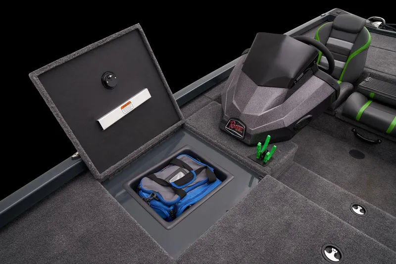 Slide: The Image of Manufacturer Provided Image: 2025 Ranger RT178 boat interior with storage compartment and seating. - 34
