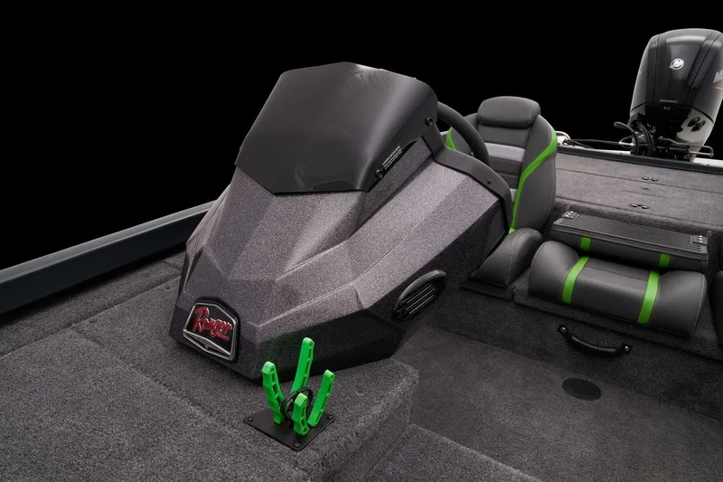 Slide: The Image of Manufacturer Provided Image: 2025 Ranger RT178 boat interior with modern console and seating. - 35