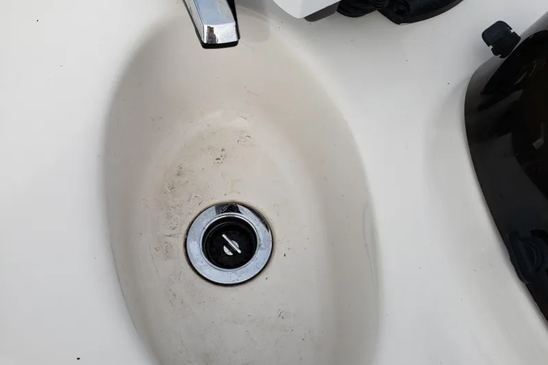 Slide: The Image of Boat sink with chrome drain, Starcraft Limited 2000 IO, 2015 model. - 25