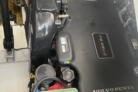 Slide: The Image of Engine compartment of a 2011 Cruisers Yachts 360 Express with Volvo Penta IPS 500. - 17