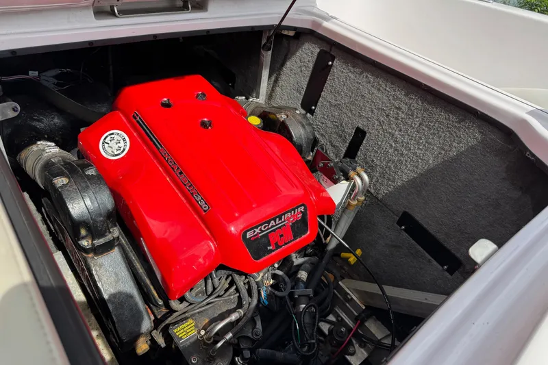 Slide: The Image of Engine compartment of 2004 Correct Craft Air Nautique 226 with Excalibur 330 PCM engine. - 11