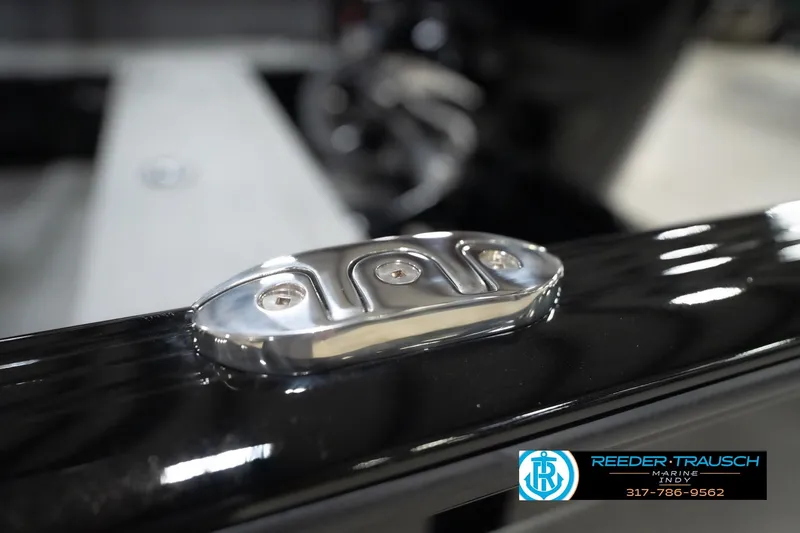 Slide: The Image of 2026 Lund 1800 Explorer Sport boat detail with sleek chrome hardware. - 115