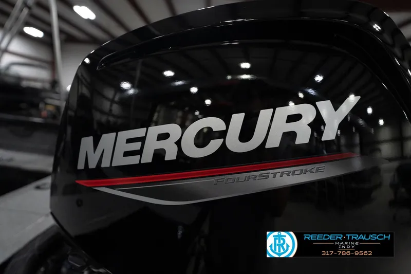 Slide: The Image of Close-up of 2026 Lund 1800 Explorer Sport seat with logo in showroom. - 46