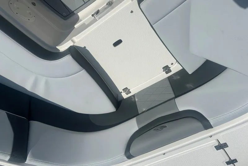 Slide: The Image of Interior seating of 2026 Chaparral 280 OSX boat, featuring sleek design and modern materials. - 24