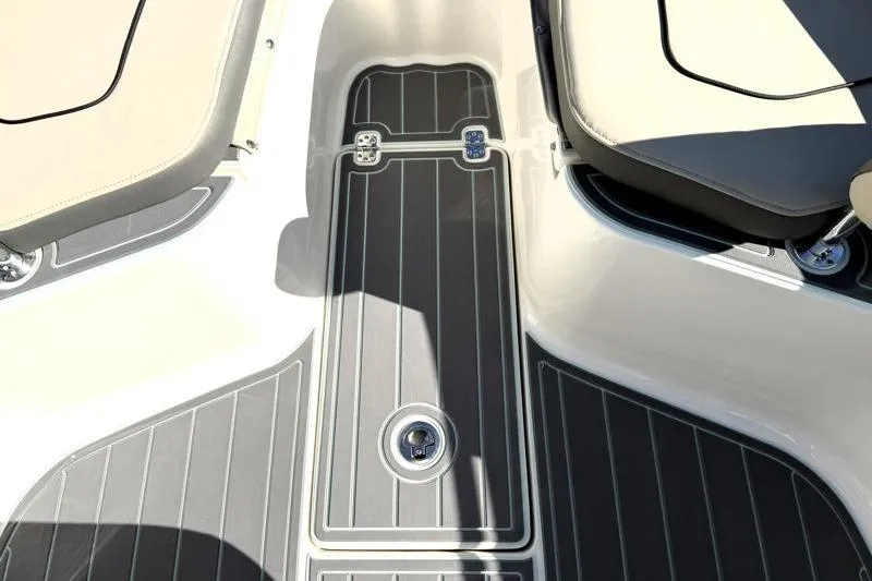 Slide: The Image of 2025 Key West 239 FS boat deck with sleek seating and modern design. - 27