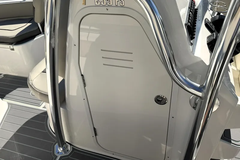 Slide: The Image of 2025 Key West 239 FS boat interior with sleek design and modern features. - 39